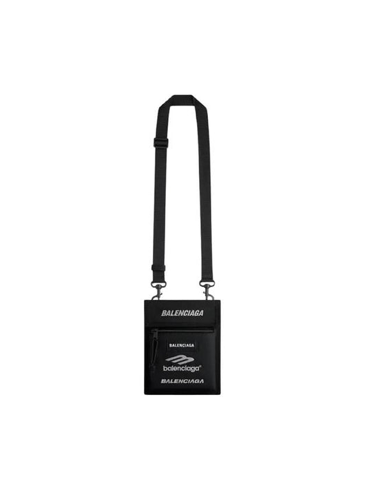 Explorer Small Logo Strap Cross Bag Black - BALENCIAGA - BALAAN 2