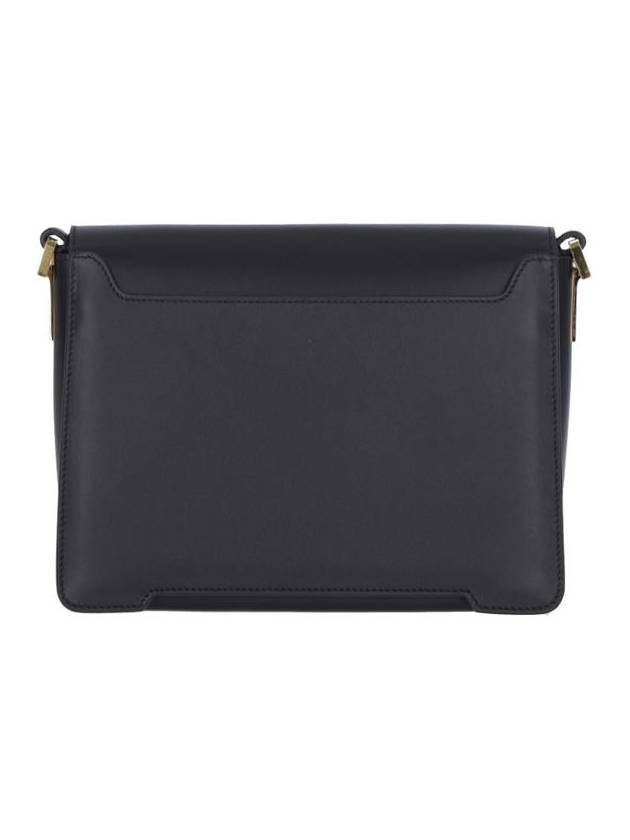 Trunkaroo Medium Leather Shoulder Bag Black - MARNI - BALAAN 4