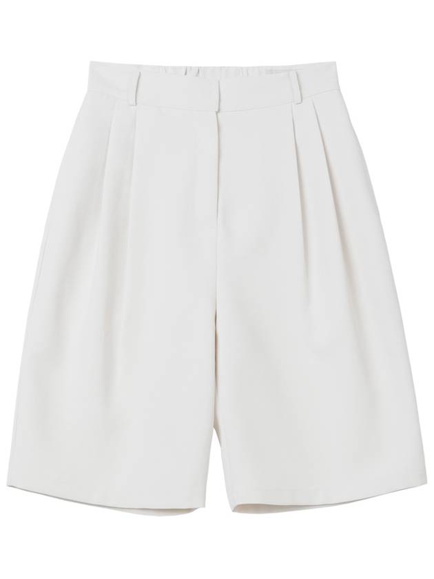 Tony two-pin tuck back banding half pants ivory TONY12IV - RAMUSTUDIO - BALAAN 3