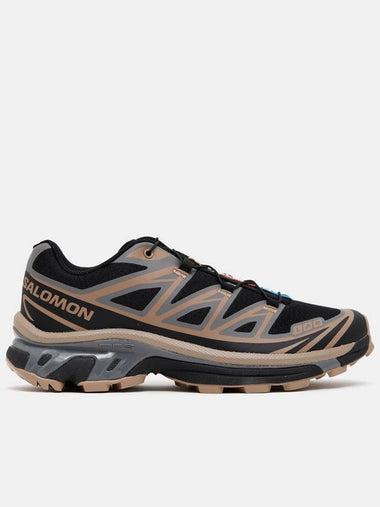 XT 6 Low Top Sneakers Black Portabella Pewter - SALOMON - BALAAN 1