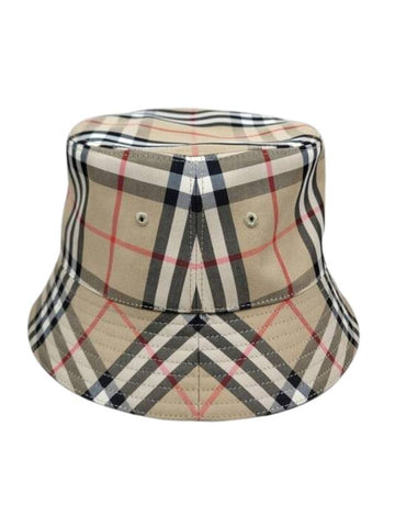 Vintage Check Technical Bucket Hat Beige - BURBERRY - BALAAN 1