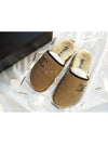 Chain CC Logo Shearling Suede Mule Slippers Beige G38648 - CHANEL - BALAAN 3