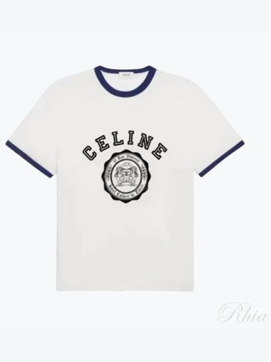 Blazon Loose T Shirt RX00F507Z CAS4 - CELINE - BALAAN 1