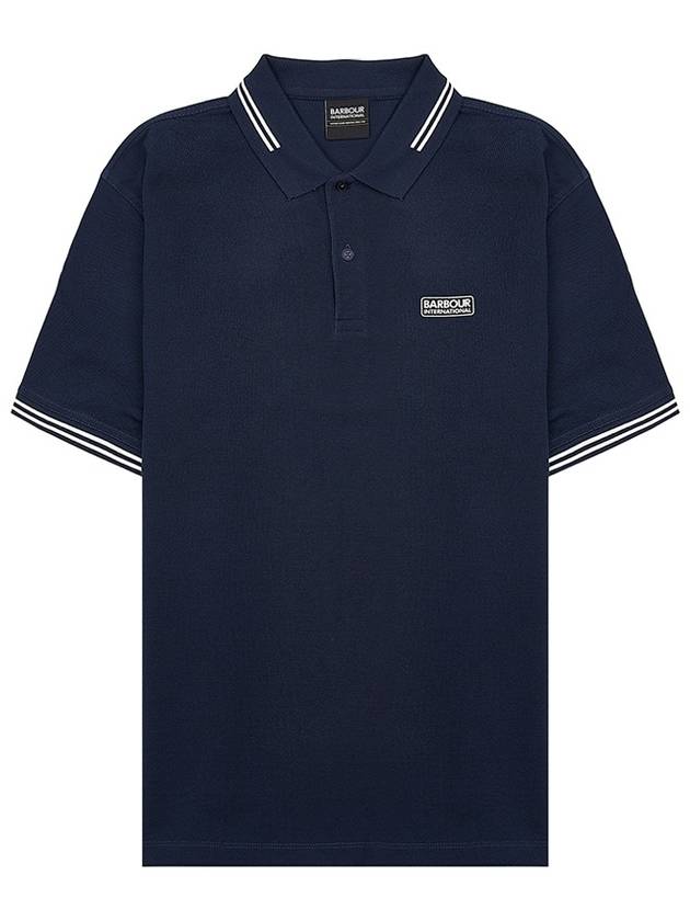 International Essential Tipped Short Sleeve Polo Shirt Navy - BARBOUR - BALAAN 10