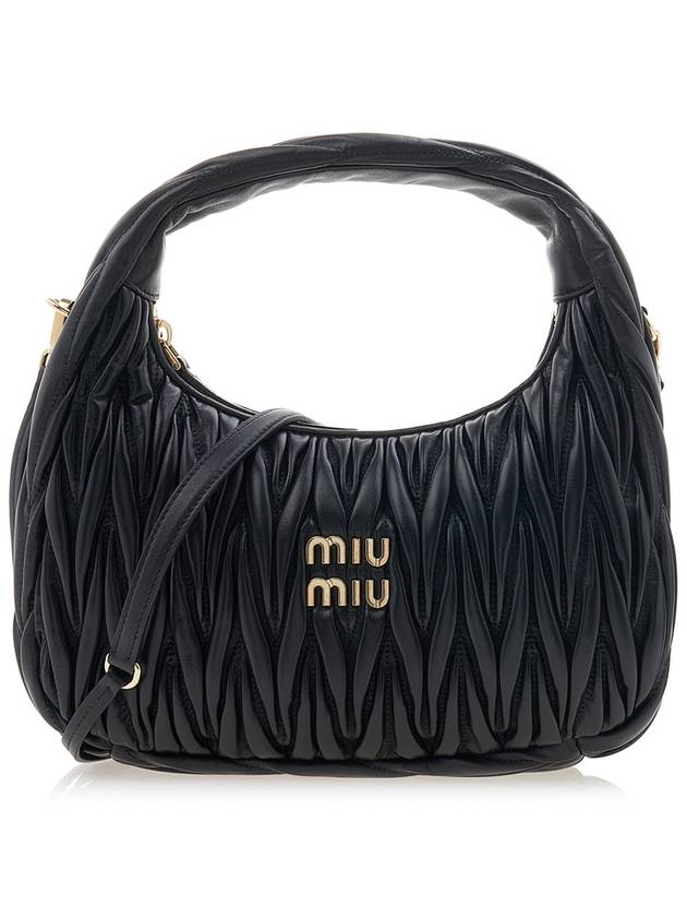 Wander Materasse Nappa Leather Shoulder Bag Black - MIU MIU - BALAAN 2