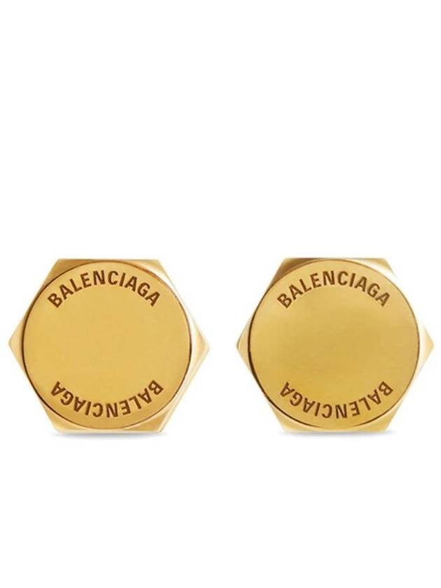 Garage Screw Earrings Gold - BALENCIAGA - BALAAN 1