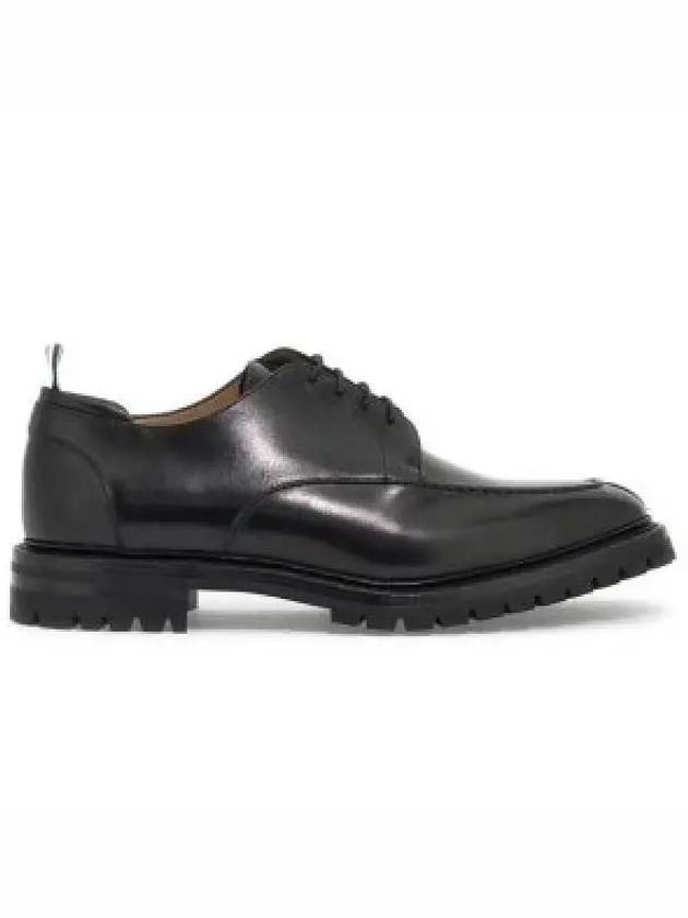 Almond Toe Leather Derby Black - THOM BROWNE - BALAAN 2