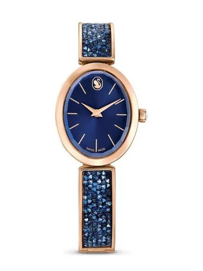 Women's Crystal Rock Oval Metal Watch Blue - SWAROVSKI - BALAAN 2