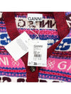 Women s graphic logo cardigan multi K2122 - GANNI - BALAAN 8