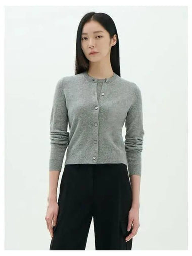 Women s Cashmere Crew Neck Spring Fall Cardigan Husky Domestic Product - THEORY - BALAAN 1