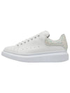 Oversole Glitter Tab Low Top Sneakers White - ALEXANDER MCQUEEN - BALAAN 2