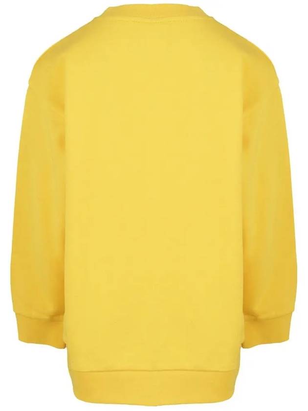 Kids Logo Print Sweatshirt Yellow - FENDI - BALAAN 4