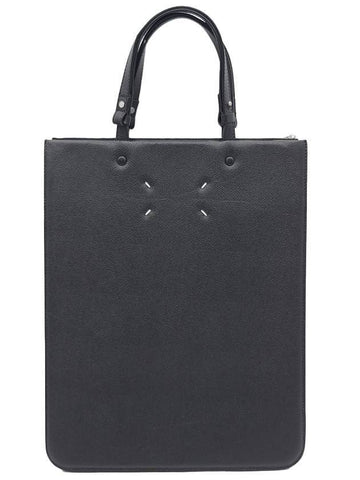 Stitched Leather Tote Bag Black - MAISON MARGIELA - BALAAN 1