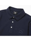 Men s Logo Embroidered Classic Long Sleeve Polo T Shirt NAVY - 20THHOLE - BALAAN 3