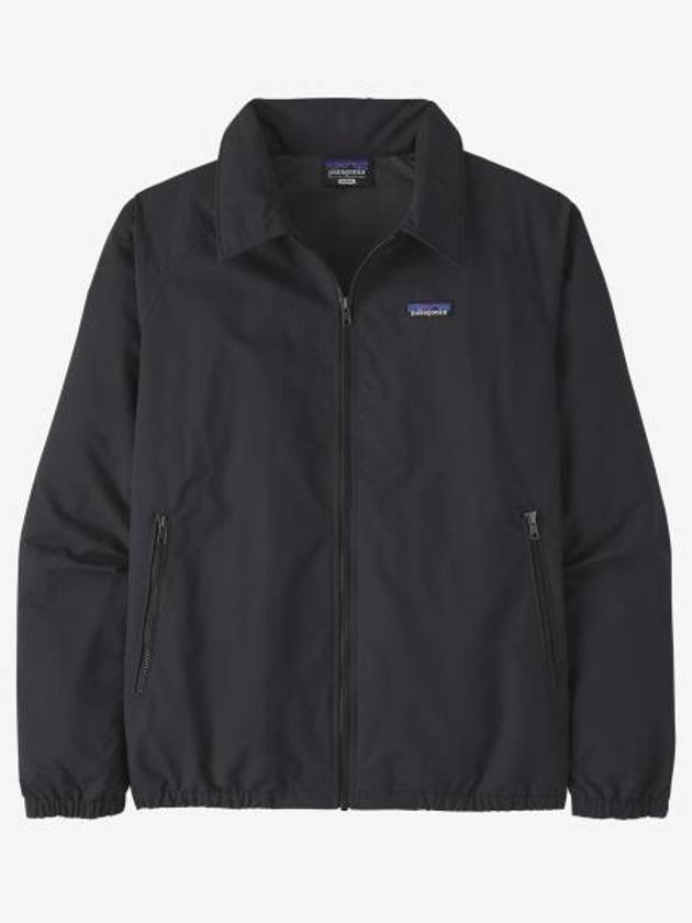 Men's Baggies Logo Patch Zip Pocket Zip-Up Jacket Ink Black - PATAGONIA - BALAAN 2