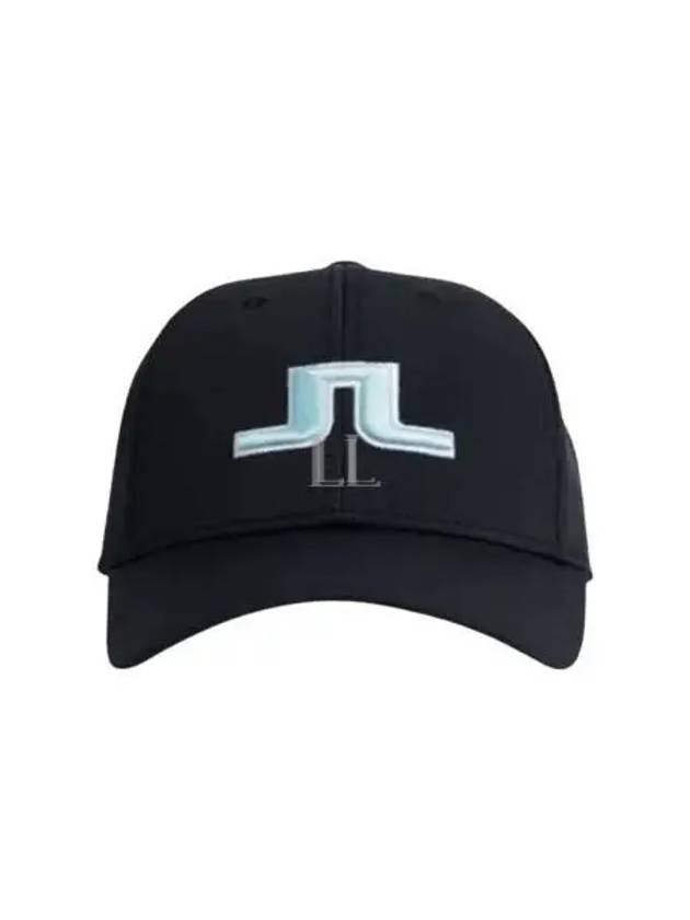 Anga Embroidered Logo Ball Cap Black - J.LINDEBERG - BALAAN 2