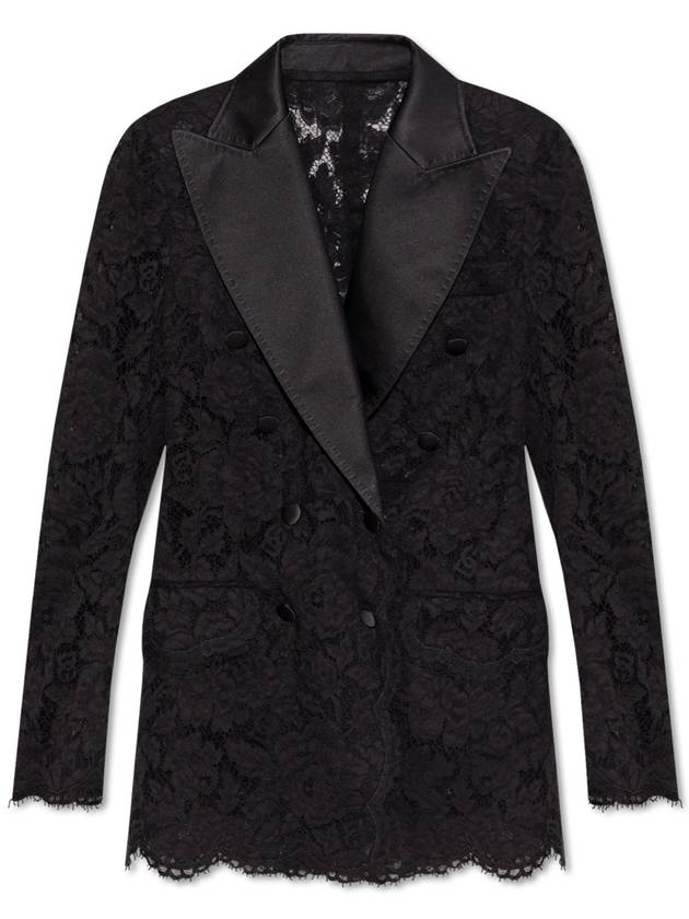 Dolce & Gabbana Lace Blazer, Women's, Black - DOLCE&GABBANA - BALAAN 1