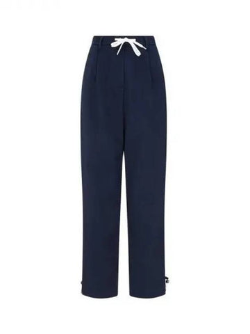 Women s Soft Cotton Drawstring Pants Blue 271471 - EMPORIO ARMANI - BALAAN 1