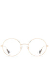 Round Metal Eyeglasses Gold - MONCLER - BALAAN 1