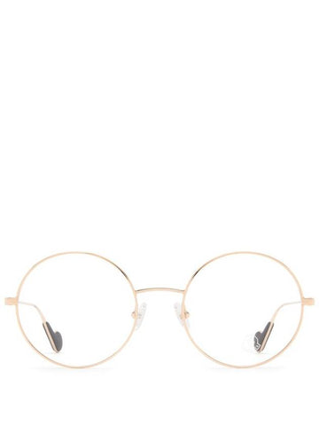 Round Metal Eyeglasses Gold - MONCLER - BALAAN 1