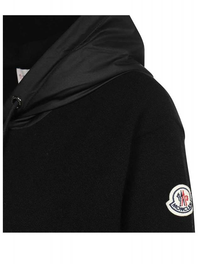 Arm Logo Hoodie Black - MONCLER - BALAAN 6