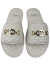 Interlocking GG Horsebit Slide Sandals 577680 - GUCCI - BALAAN 1