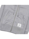 Engineered 4 Bar Diagonal Zip Up Hoodie Light Grey - THOM BROWNE - BALAAN 9