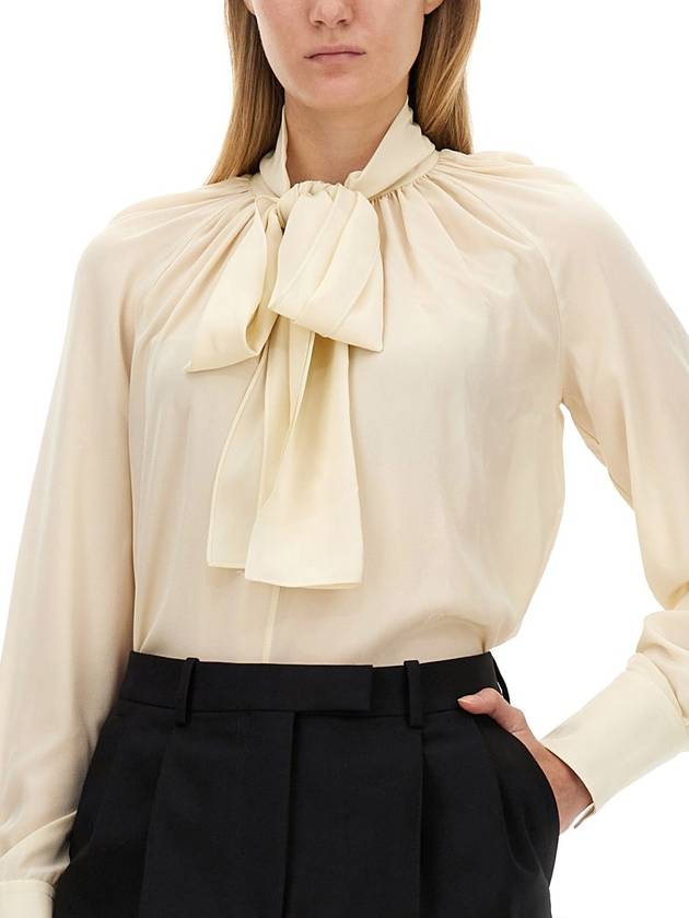 Women s Crepe Silk Blouse Eggshell - GIVENCHY - BALAAN 5