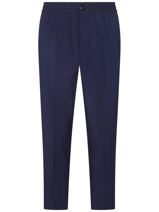 Men's Cropped Straight Pants Navy - AMI - BALAAN 1