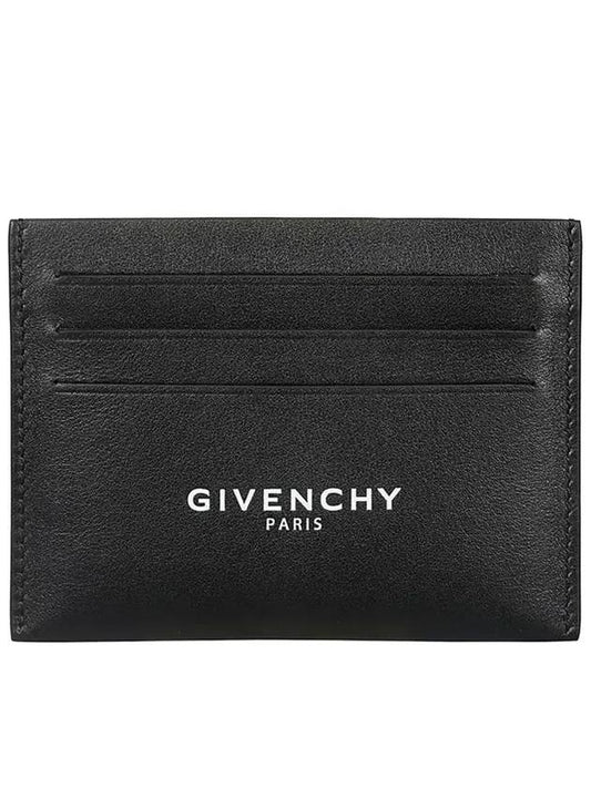 Logo Print Card Wallet Black - GIVENCHY - BALAAN 1