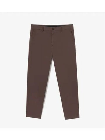 Men s Brushed Chino Dark Brown - LACOSTE - BALAAN 1