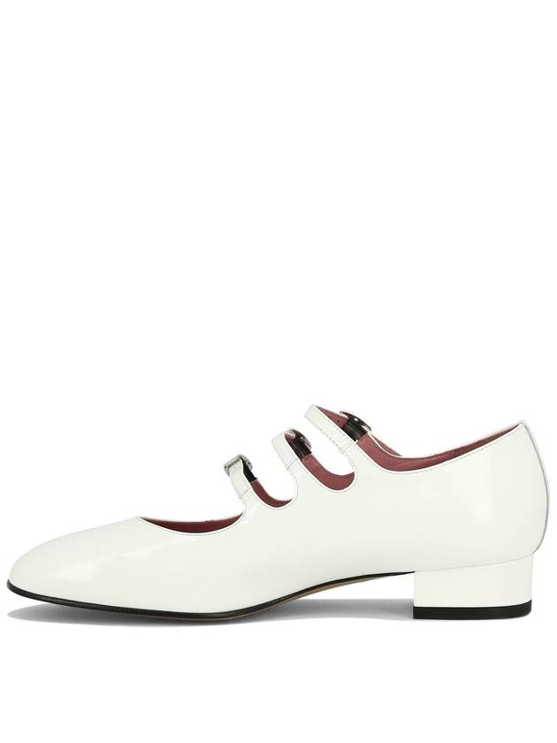 Carel Paris White Leather Pumps - CAREL - BALAAN 3