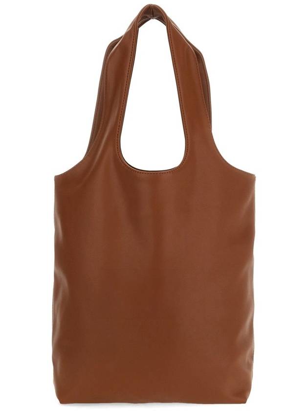 Ninon Small Recycled Leather Tote Bag Brown - A.P.C. - BALAAN 3