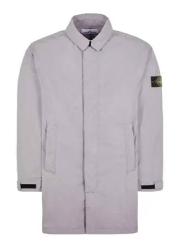 Micro Twill Compass Badge Trench Coat Dove Grey - STONE ISLAND - BALAAN 2