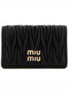 Matelasse Nappa Half Wallet Black - MIU MIU - BALAAN 2