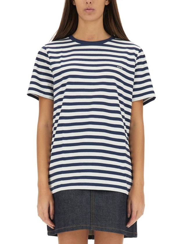 Striped Brody Standard Short Sleeve T-Shirt - A.P.C. - BALAAN 4