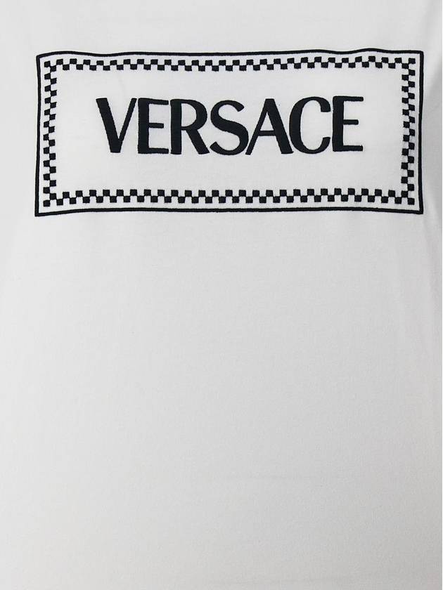 short sleeve t-shirt 1011882 1A08573 2W020 BIANCO NERO - VERSACE - BALAAN 5