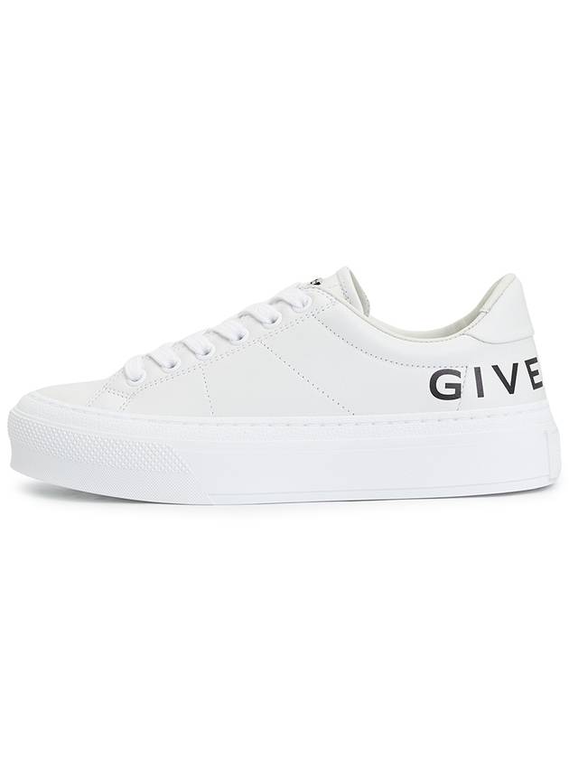 City Sports Leather Low Top Sneakers White - GIVENCHY - BALAAN 4