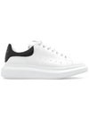 Oversized Leather Tab Low Top Sneakers White - ALEXANDER MCQUEEN - BALAAN 4
