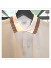 Cotton Polo Shirt White - BURBERRY - BALAAN 3