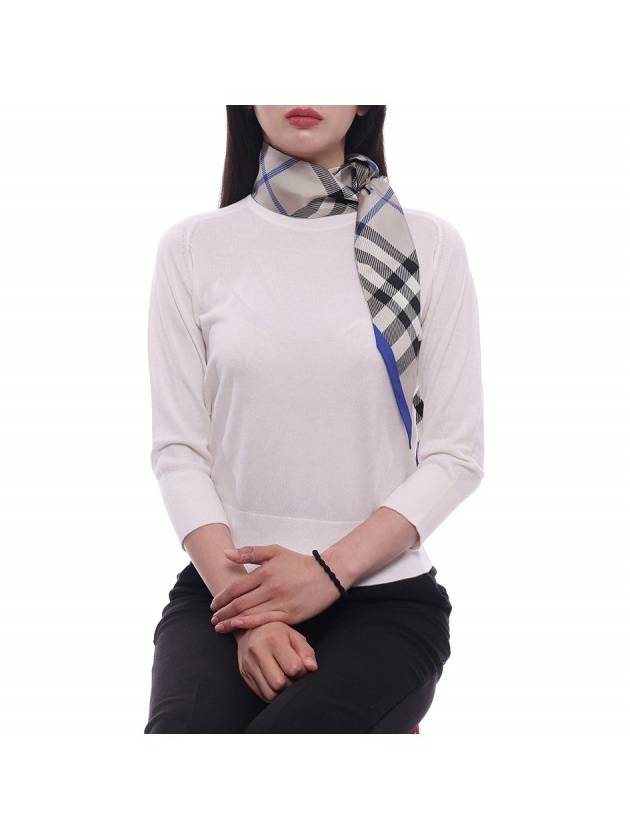 House Check Silk Scarf Beige - BURBERRY - BALAAN 4