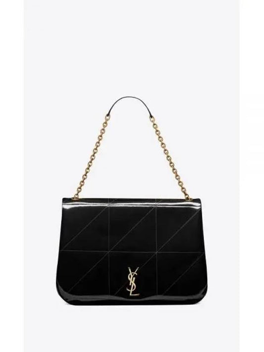 Jamie 4.3 Patent Leather Shoulder Bag Black - SAINT LAURENT - BALAAN 2