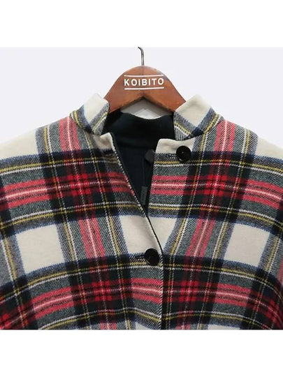 4070015 Reversible double sided plaid cape - BURBERRY - BALAAN 2