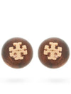 Logo resin stud earrings 160230650 - TORY BURCH - BALAAN 1