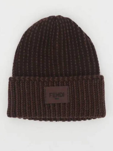 Patch logo wool beanie FXQ869 ASG3 F0AU3 271744 1151339 - FENDI - BALAAN 1