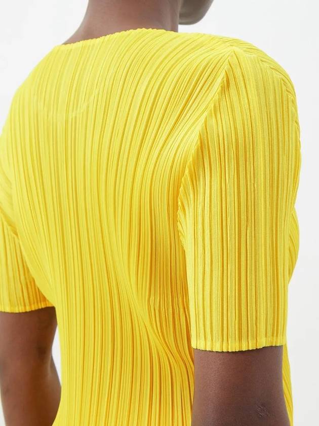 April short sleeve t shirt yellow - ISSEY MIYAKE - BALAAN 5