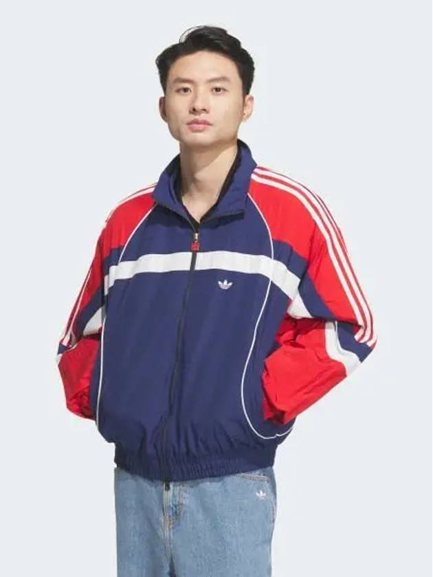 Retro Remix Padded Zip-Up Jacket Red Dark Blue - ADIDAS - BALAAN 2