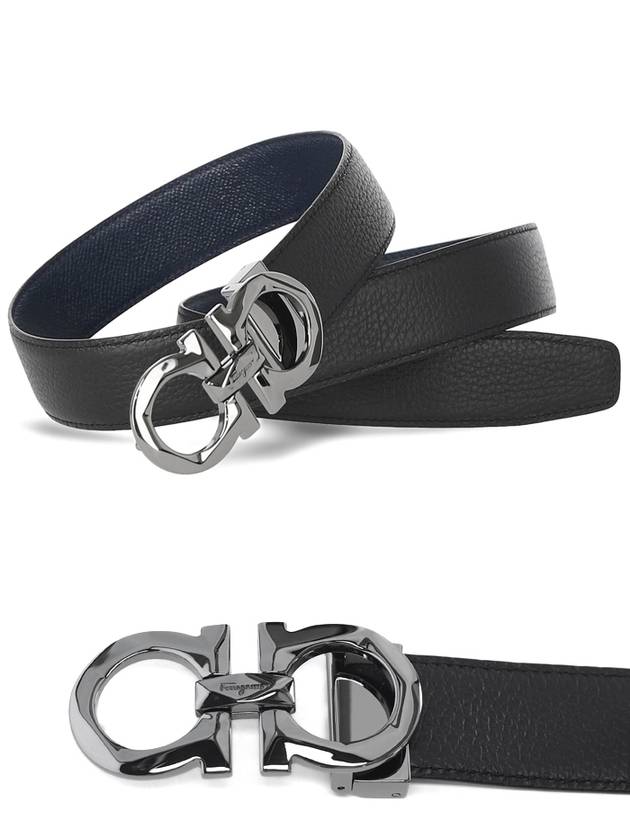 Gancini Double Sided Free Cutting 67 A161 ULTRAMARINE 749909 Men s Belt - SALVATORE FERRAGAMO - BALAAN 2