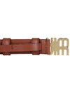 Logo Buckle Leather Belt Tobacco - MIU MIU - BALAAN 7