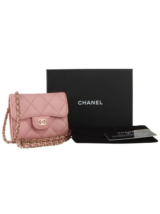 AP0238 Classic Caviar Mini WOC Chain Card Wallet 33540Y 2 - CHANEL - BALAAN 8